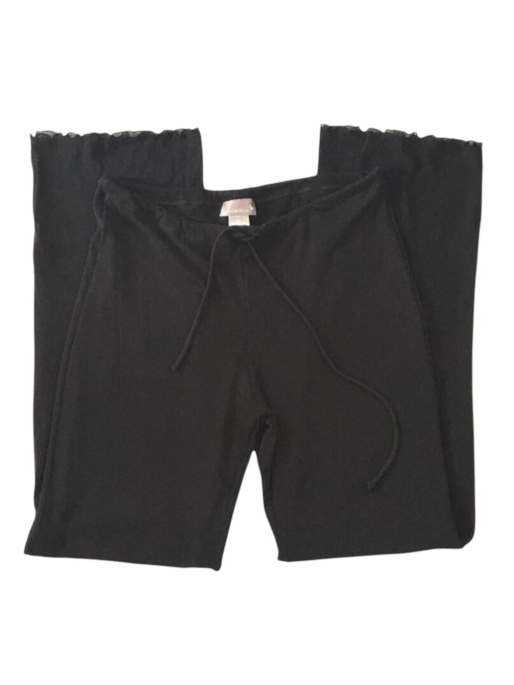 new Papillon Blanc 🝮 Semi Sheer Comfy Lounge Pant 🝮 Versatile Evening 🝮 Black - Picture 3 of 14